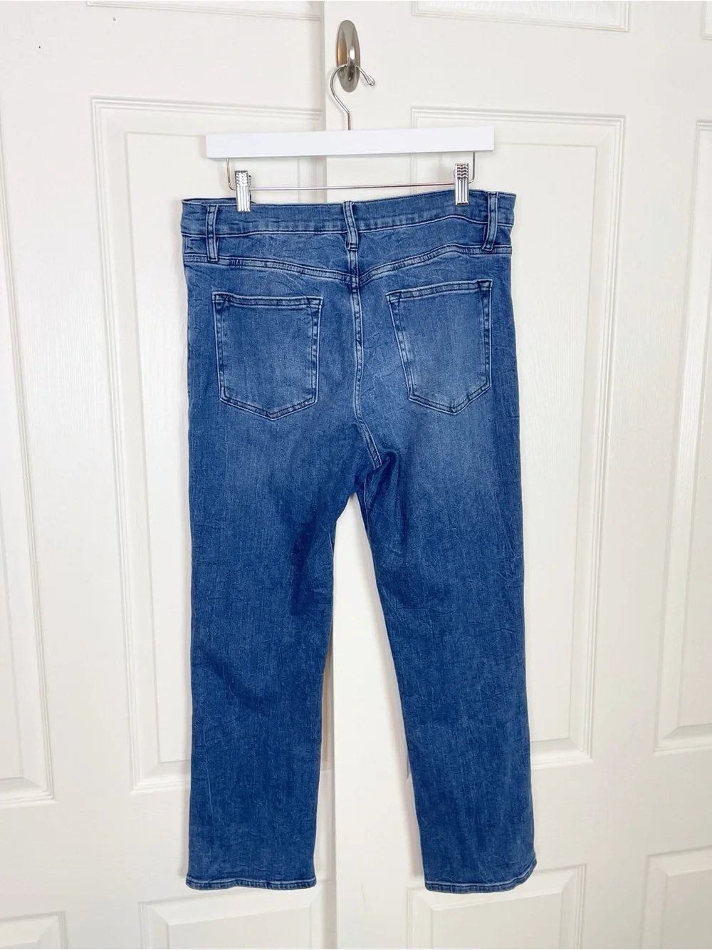 FRAME Le High Straight Jeans Crossings Wash Sz 31